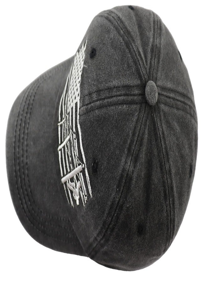 Vxchkerm Lineman American Flag Hat,Adjustable Embroidery Line Worker Baseball Cap,Fathers Day Christmas Birthday Lineman Gifts for Men,Electrician,Dad,Husband Black - Image 5